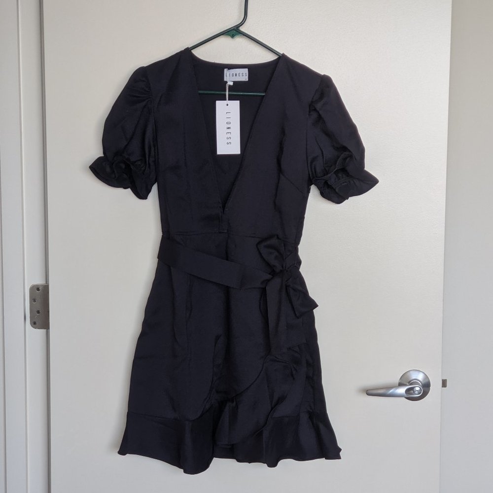 Lioness Faux Wrap Dress w/ Belt